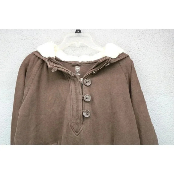 Gap-Women's Fleece Lined Hoody Pullover-Size XL-Hand Warmer - Picture 2 of 11